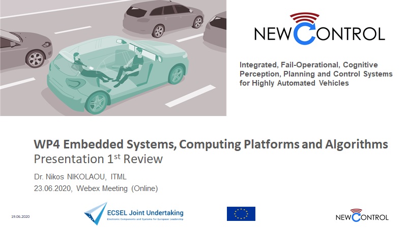 1st Review Meeting of the NewControl project